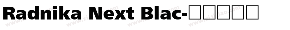 Radnika Next Blac字体转换